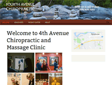 Tablet Screenshot of fourthavechiropractic.com